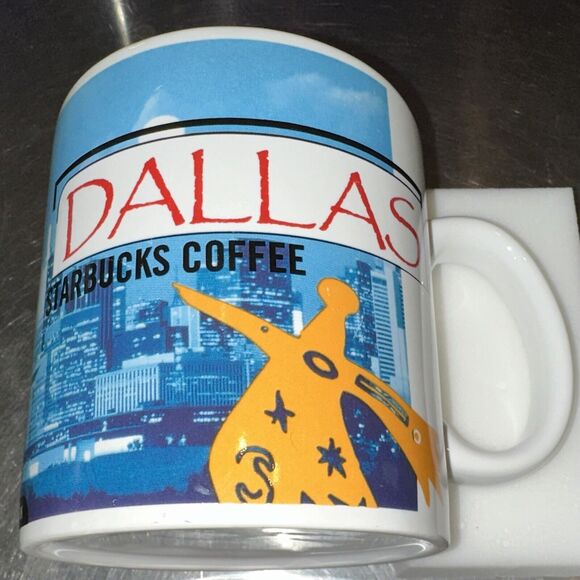 Vintage 1999 Starbucks Dallas Texas Southwest Theme 20 Ounce Coffee Cup Mug - Picture 1 of 6